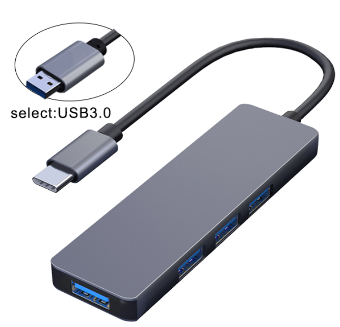 UAH-002 5Gbps  USB3.0 Male TO 4 Port USB3.0 Female/ CAH-002 5Gbps  TYPEC Male TO 4 Port USB3.0 Female
