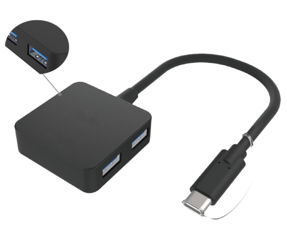 CH-009 5Gbps / Type C Male TO 4 USB 3.0 Port HUB